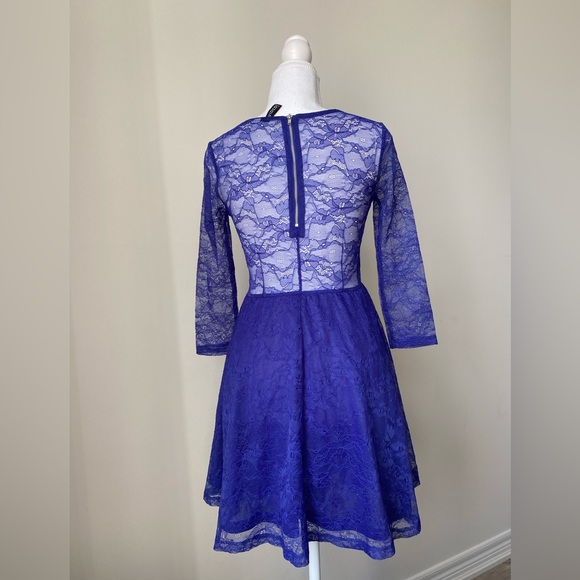 H&M Perfect Lace Blue Dress - Picture 2 of 5